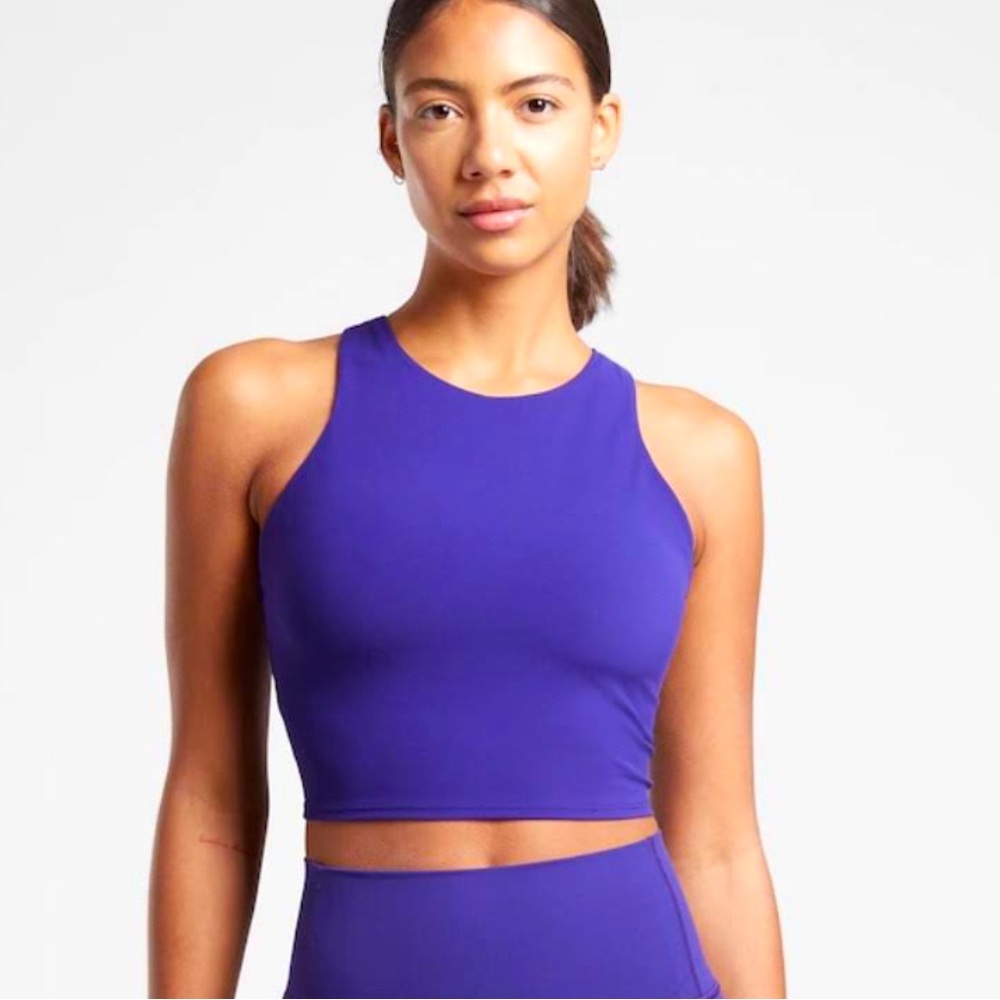 Athleta Conscious Crop Top - Indigo Royal Blue